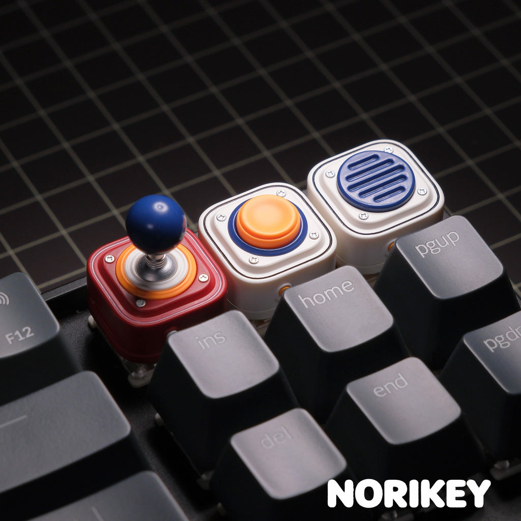 Arcade Resin Keycaps Inspired by Classic Joysticks and Game Buttons