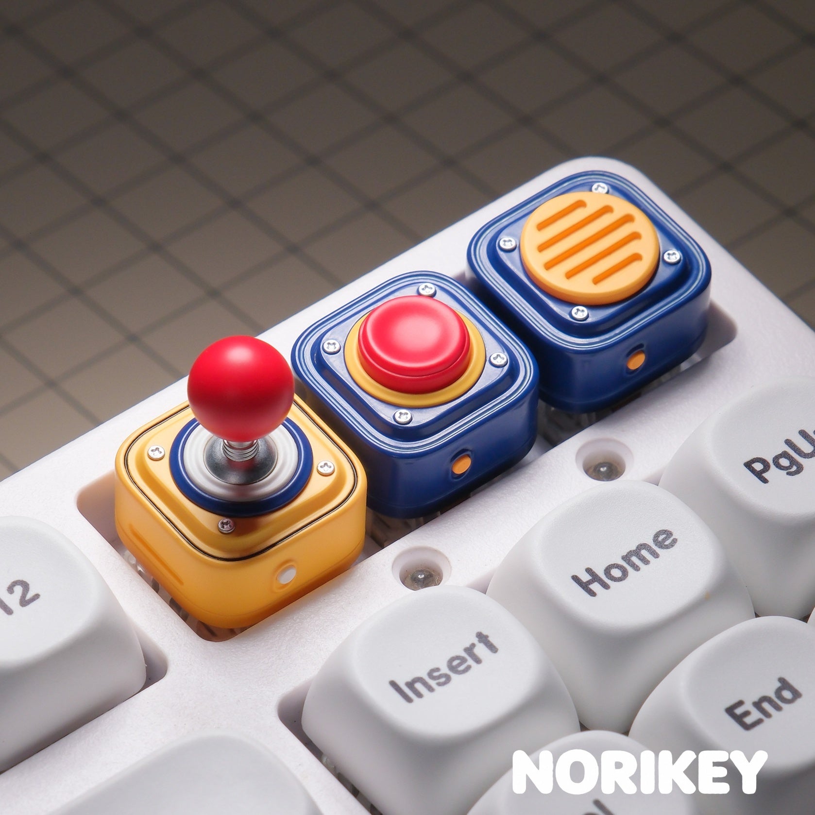 Arcade Resin Keycaps Inspired by Classic Joysticks and Game Buttons