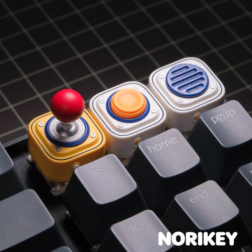 Arcade Resin Keycaps Inspired by Classic Joysticks and Game Buttons