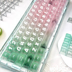 Pink Green PC Cherry Profile Keycaps Set
