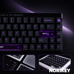 68-Key Frosted PC Translucent Clear Keycap Set — Cherry Profile, RGB Backlit