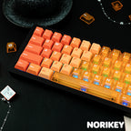 Orange Gradient Keycaps – PBT Cherry Profile 160-Key Set
