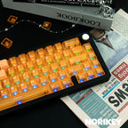 Orange Gradient Keycaps – PBT Cherry Profile 160-Key Set