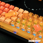 Orange Gradient Keycaps – PBT Cherry Profile 160-Key Set