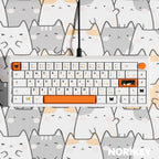 Calico Cat keycap set, PBT dye-sub