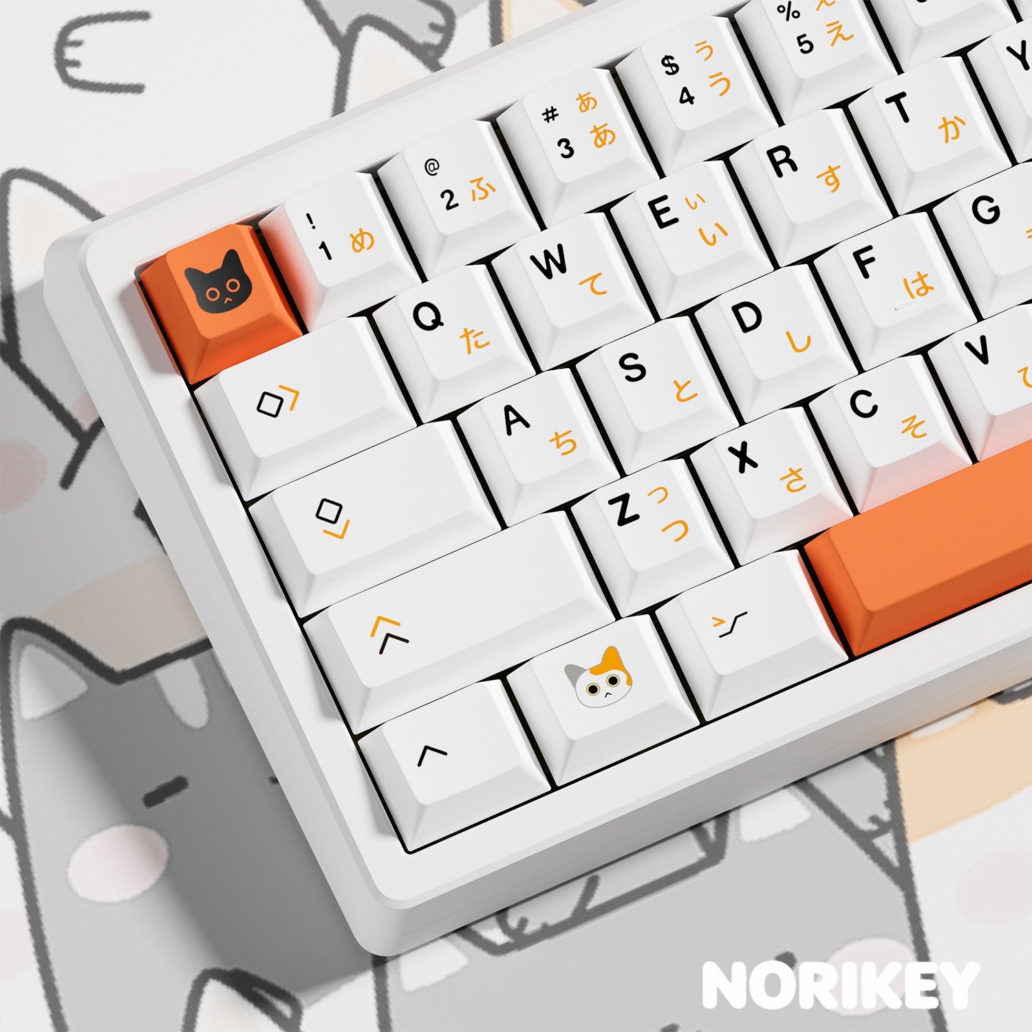 Calico Cat keycaps, Cherry profile