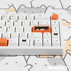 Calico Cat keycaps, spacebar detail