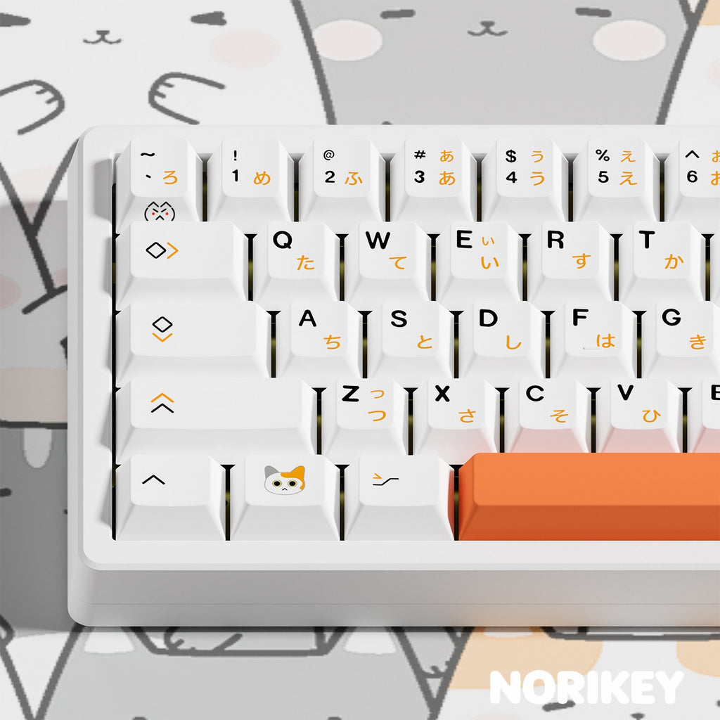 Calico Cat keycaps, side profile