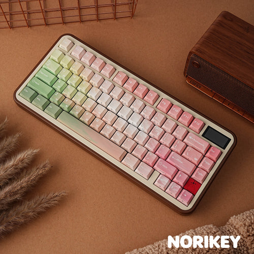 Sprite keycap set, 81-key PBT dye-sub pastel gradient