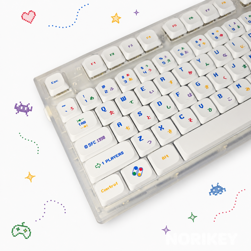 Low-profile keycap set, Mac and manuscript styles