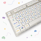 Low-profile keycap set, Mac and manuscript styles