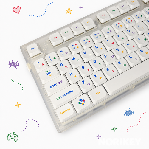 Low-profile keycap set, Mac and manuscript styles