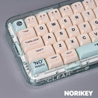 Plastic Cream — Mint Green & Cream XDA PBT Keycap Set, 142 Keys