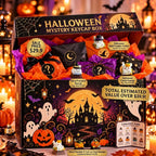 Halloween Mystery Keycap Box open with wrapped surprise packages