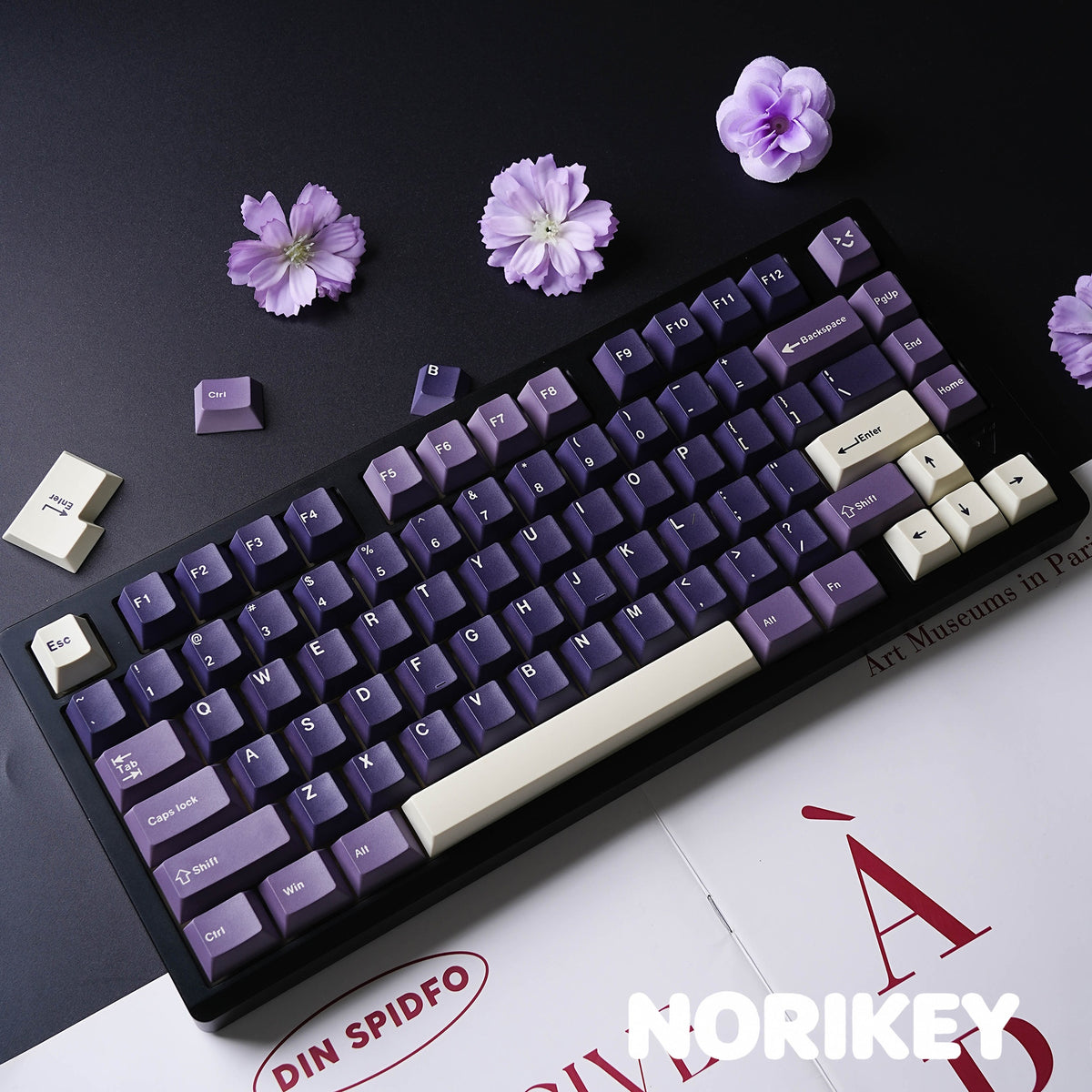 purple cherry mx keycaps